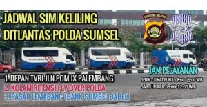 Jadwal dan Lokasi SIM Keliling Palembang