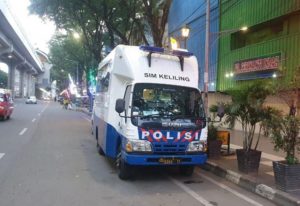Operasional Mobil SIM Keliling Palembang