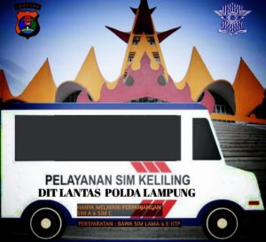 Pelayanan SIM Keliling Ditlantas Polda Lampung